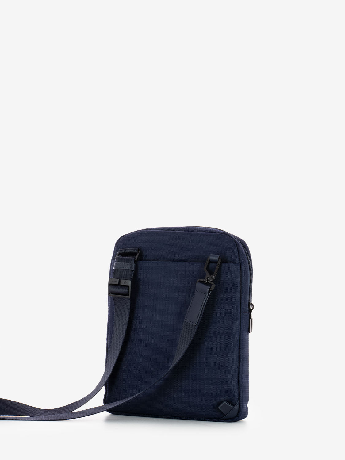 Borsello in pelle e tessuto porta Ipad 11'' blu