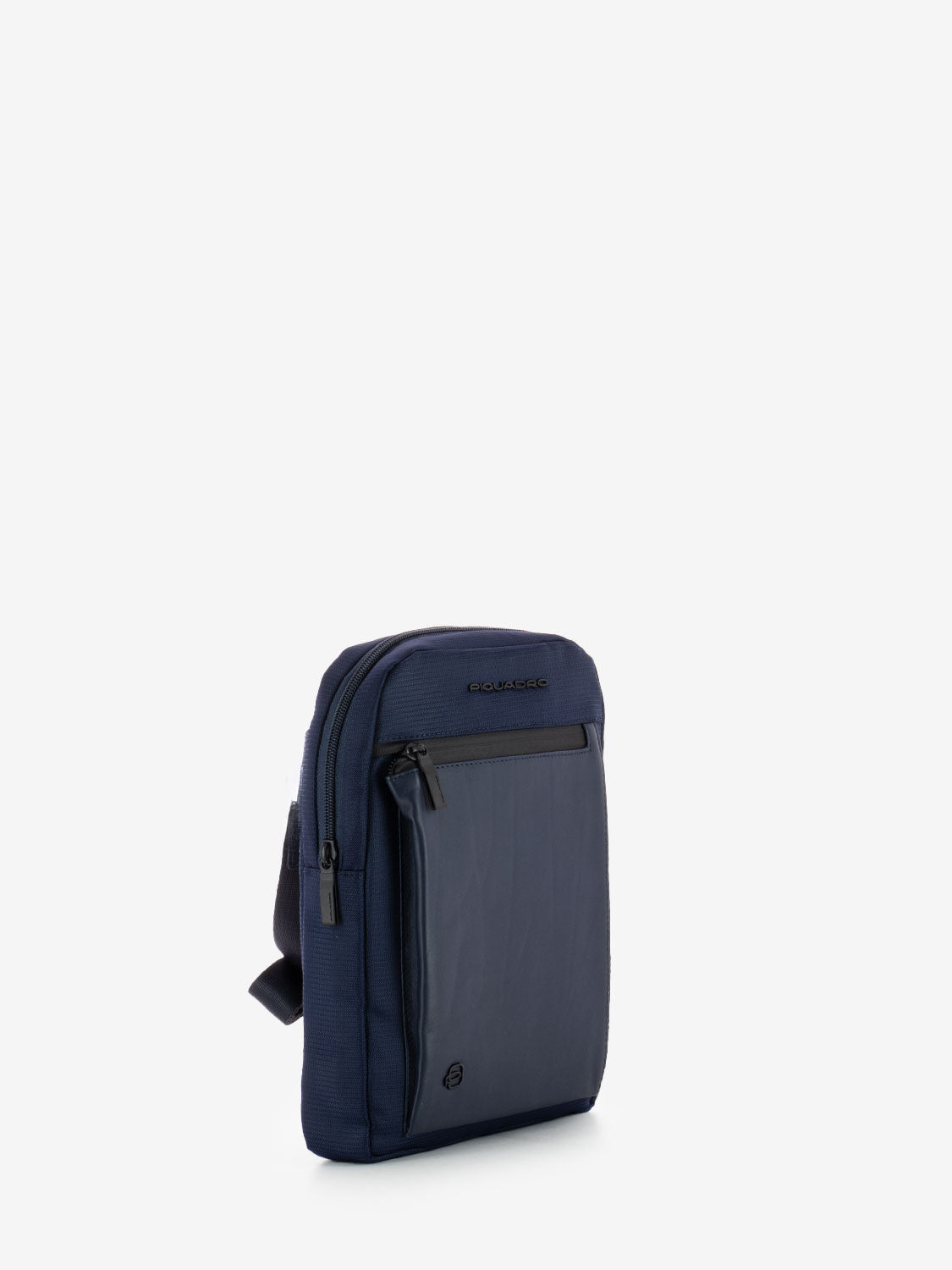 Borsello in pelle e tessuto porta Ipad 11'' blu
