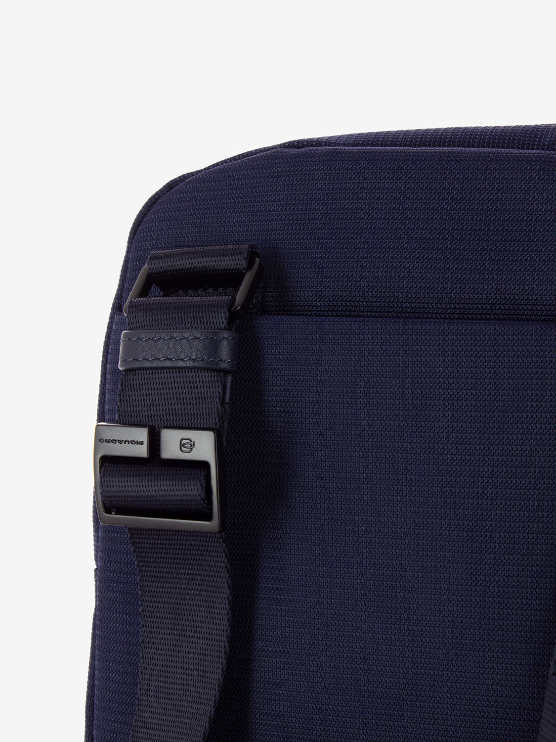 Borsello in pelle e tessuto porta Ipad 11'' blu