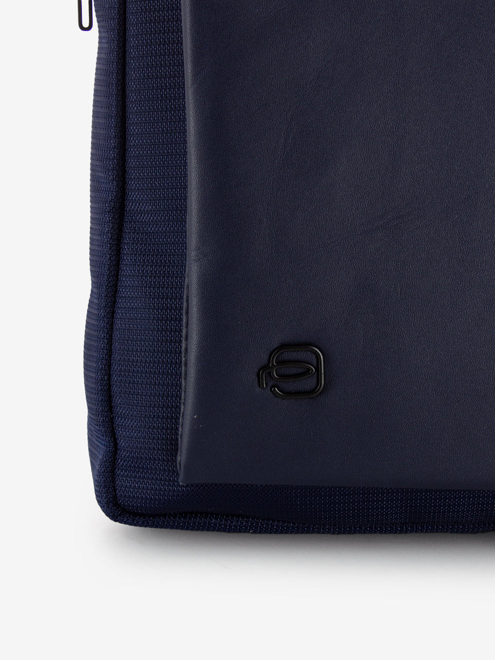 Borsello in pelle e tessuto porta Ipad 11'' blu