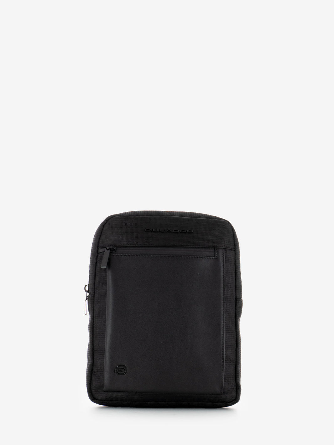 Leather and fabric bag for 11'' iPad black