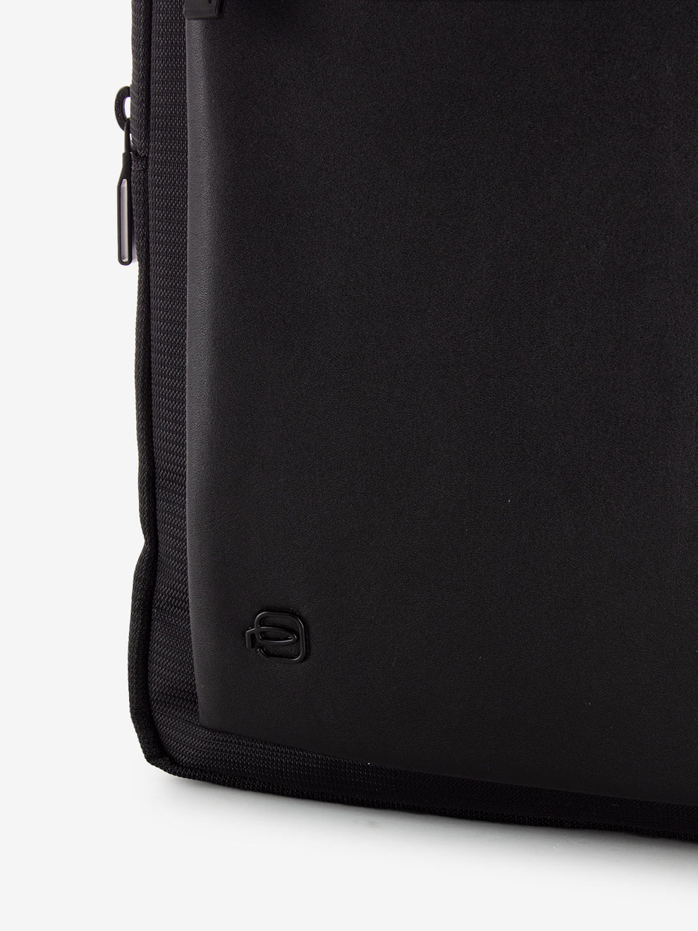 Borsello in pelle e tessuto porta Ipad 11'' nero