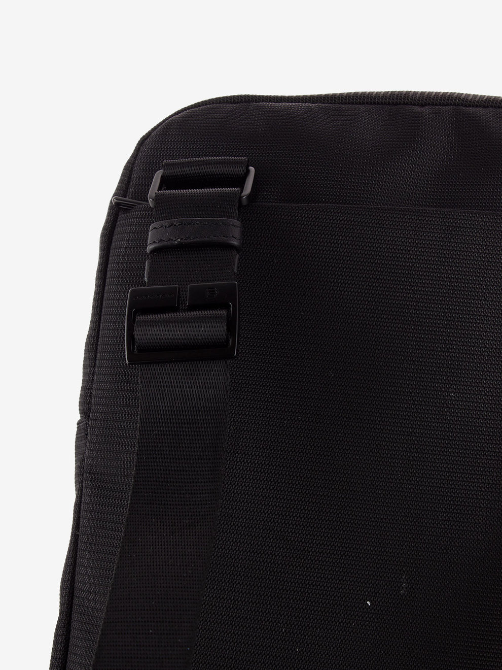 Borsello in pelle e tessuto porta Ipad 11'' nero