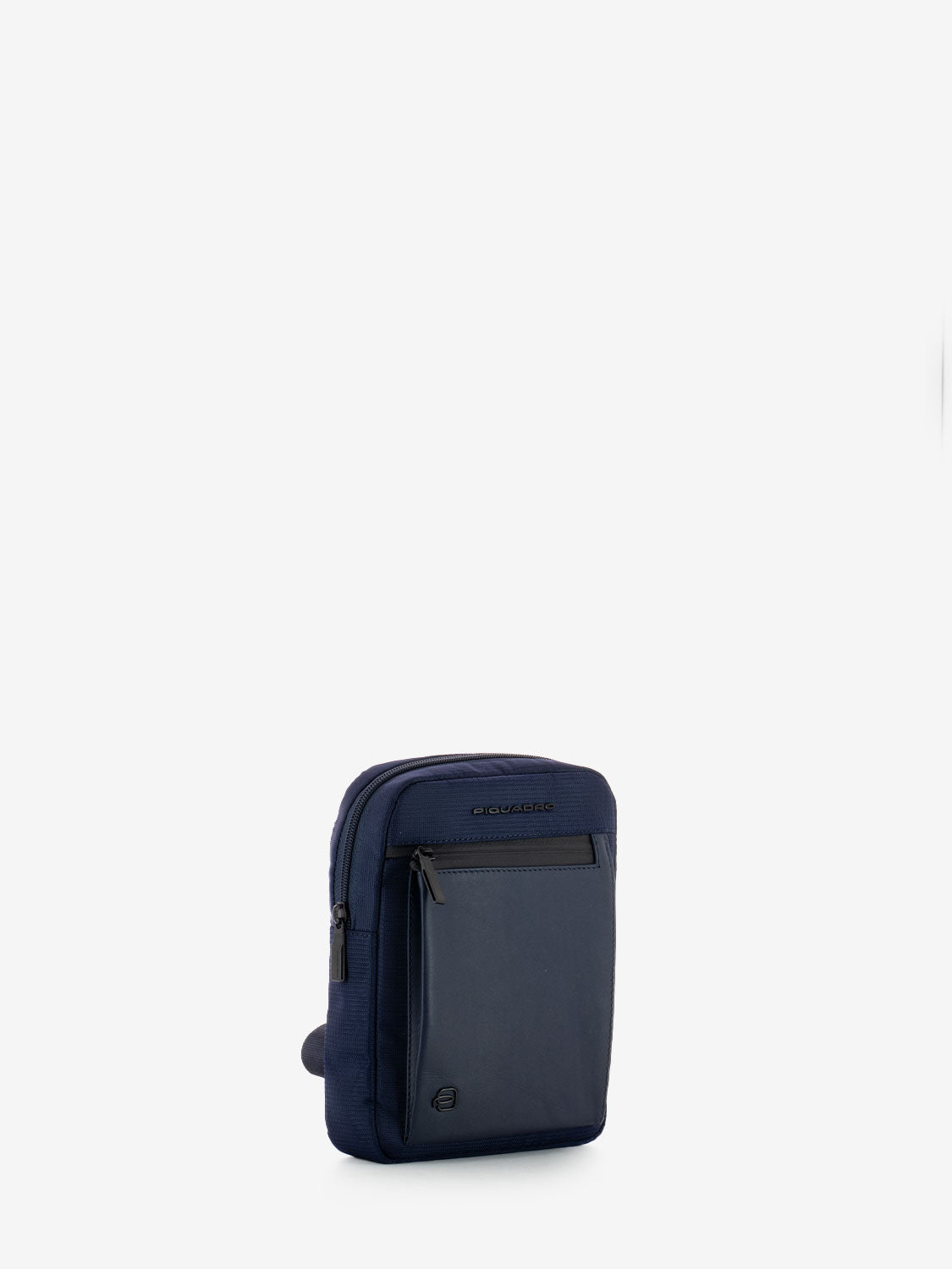 Borsello in pelle e tessuto porta IPad mini blu