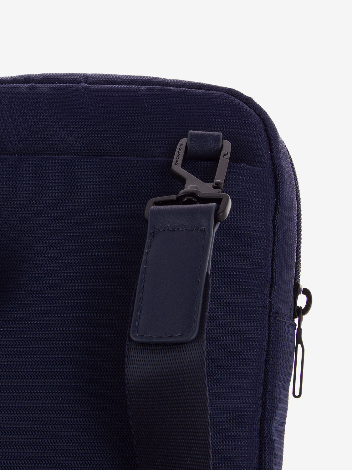 Borsello in pelle e tessuto porta IPad mini blu