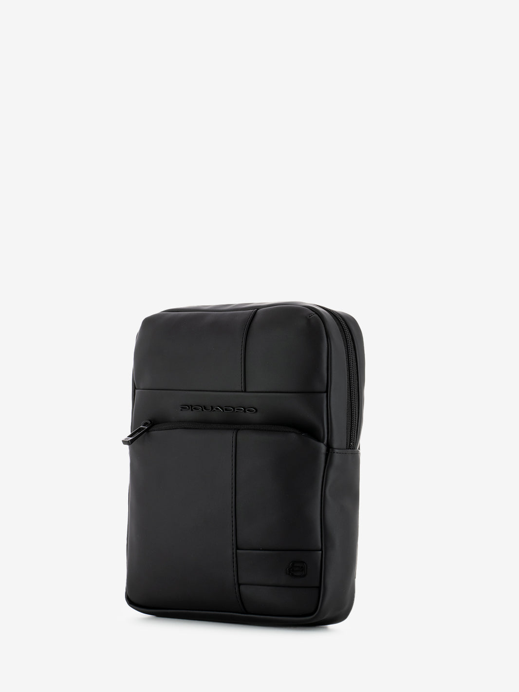 Borsello Porta Ipad® in tessuto gommato nero