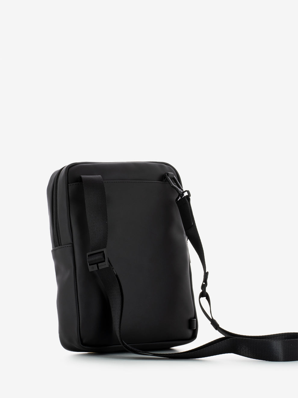 Borsello Porta Ipad® in tessuto gommato nero