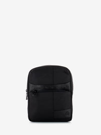 Black fabric and leather iPad mini bag