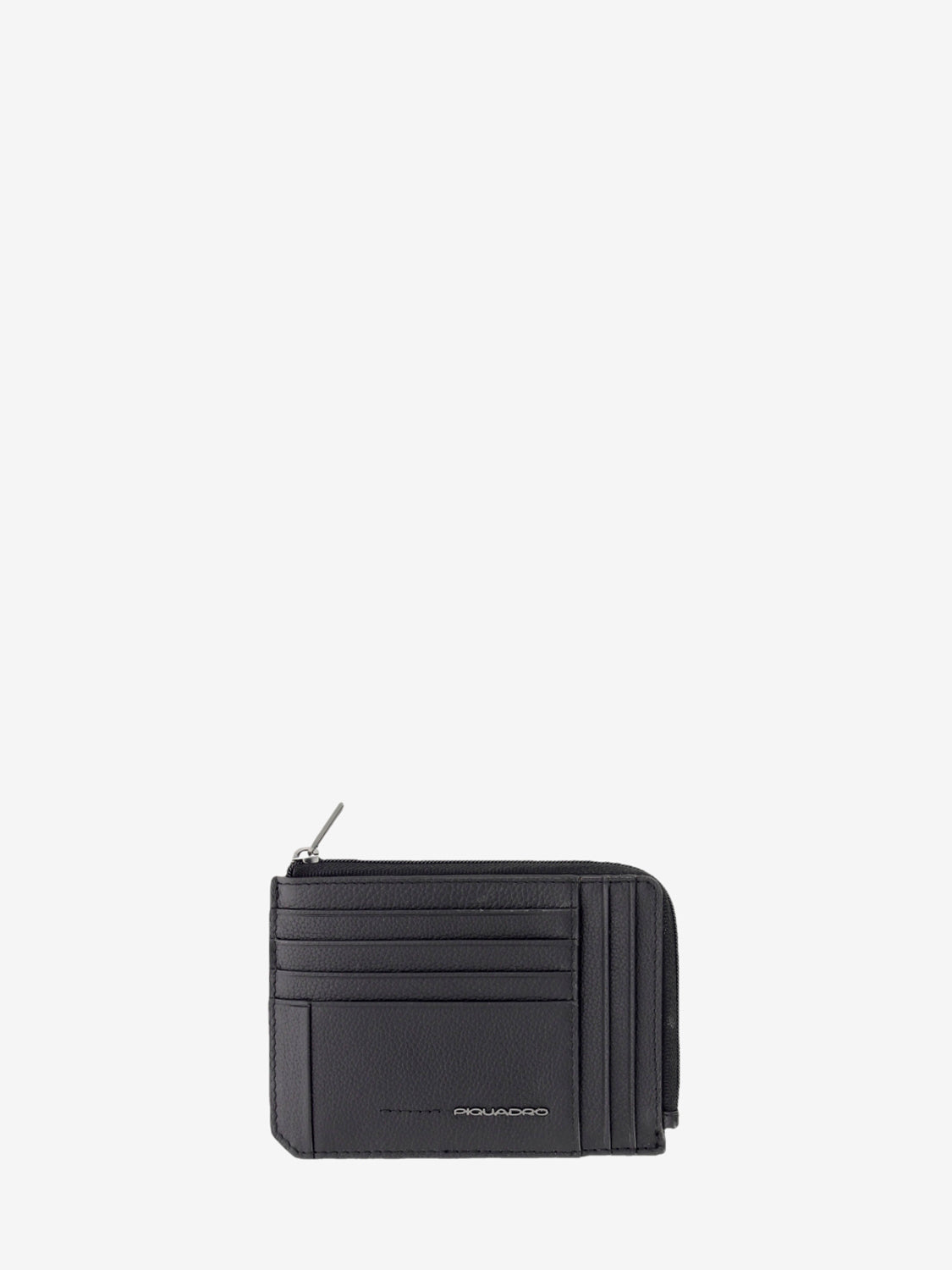 Bustina Porta carte in pelle nera