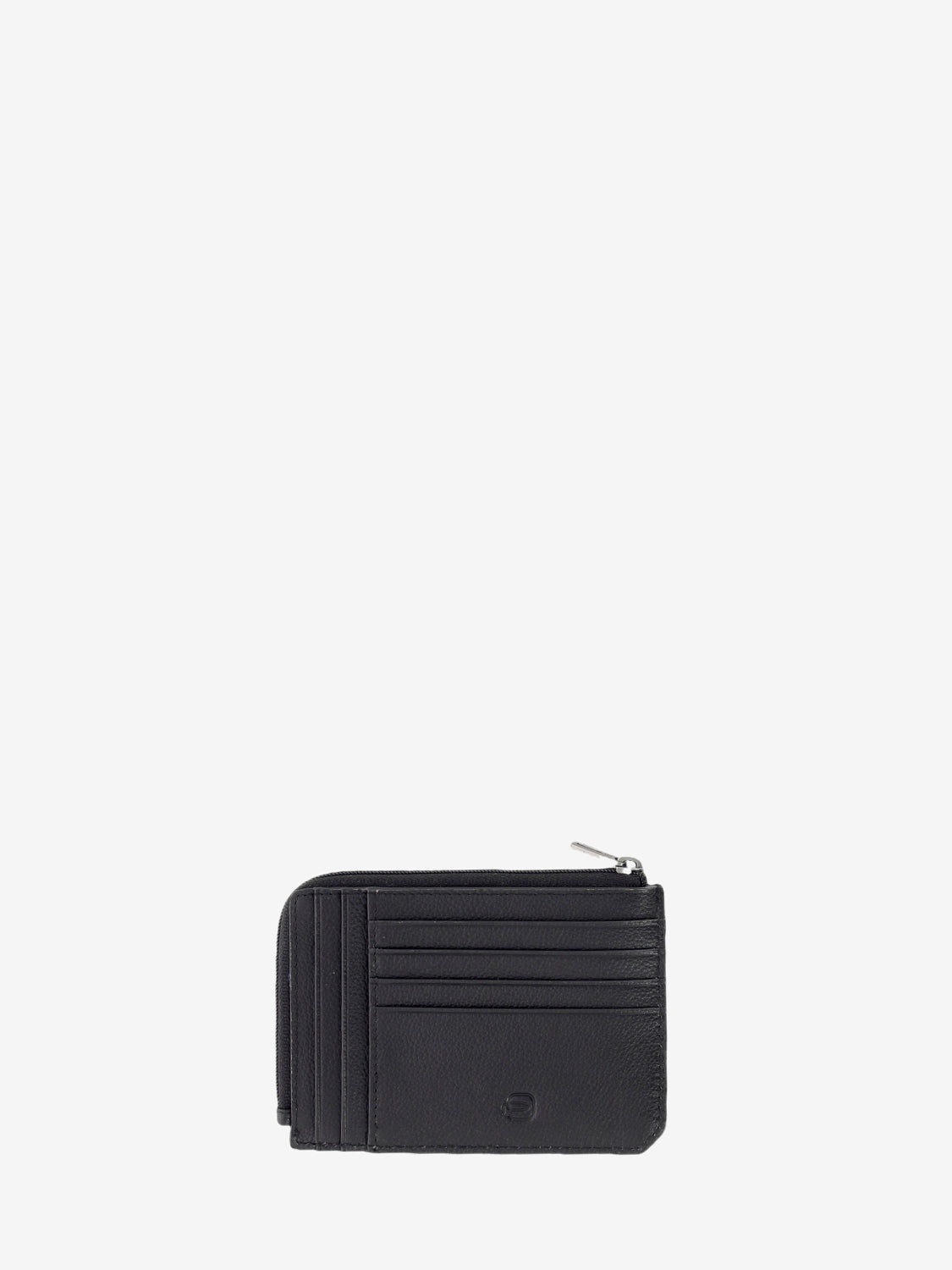 Bustina Porta carte in pelle nera