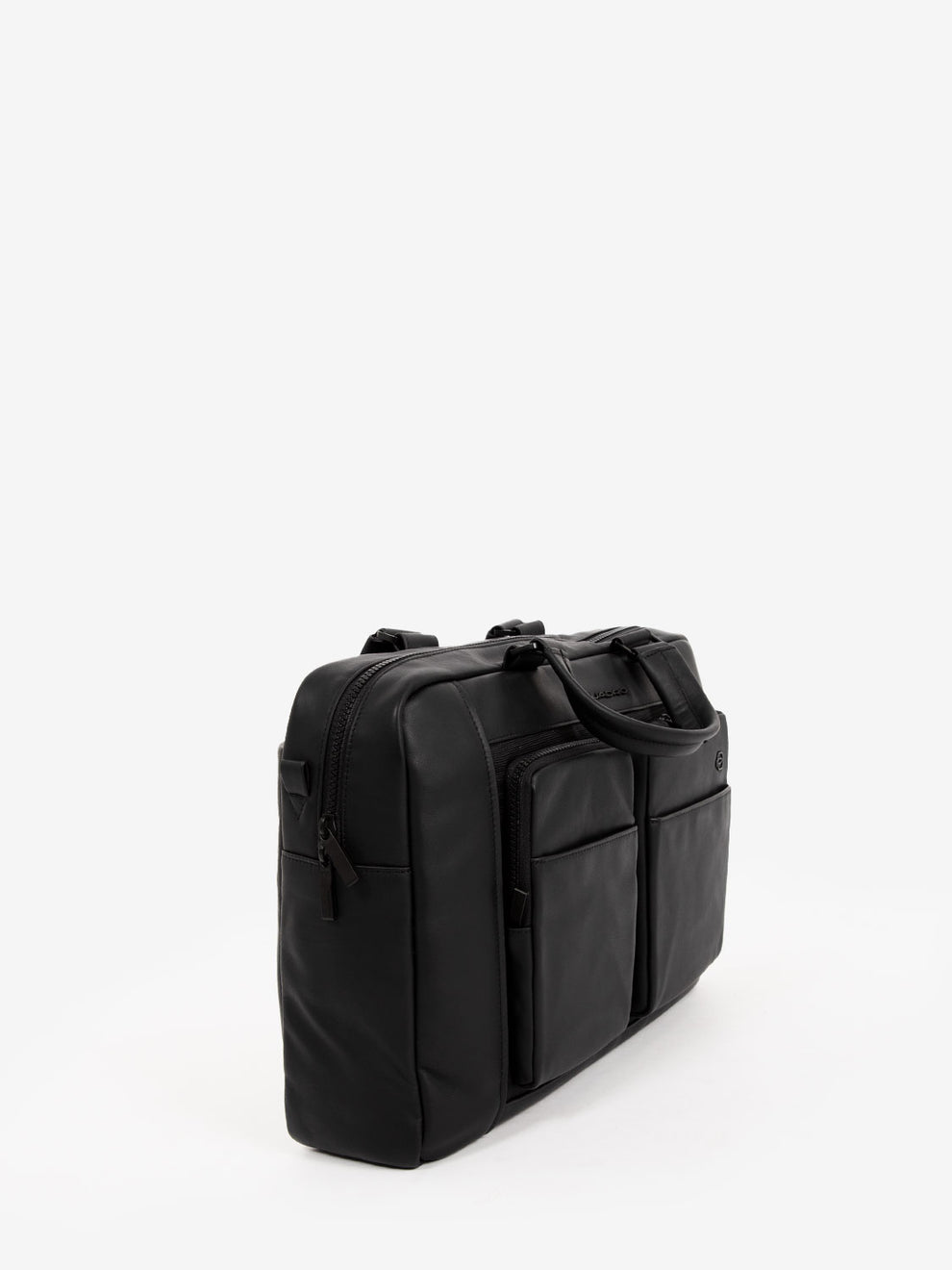 Cartella in pelle e due manici notebook 15.6'' black