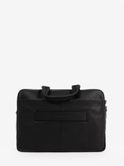 PIQUADRO - Cartella in pelle e due manici notebook 15.6'' black