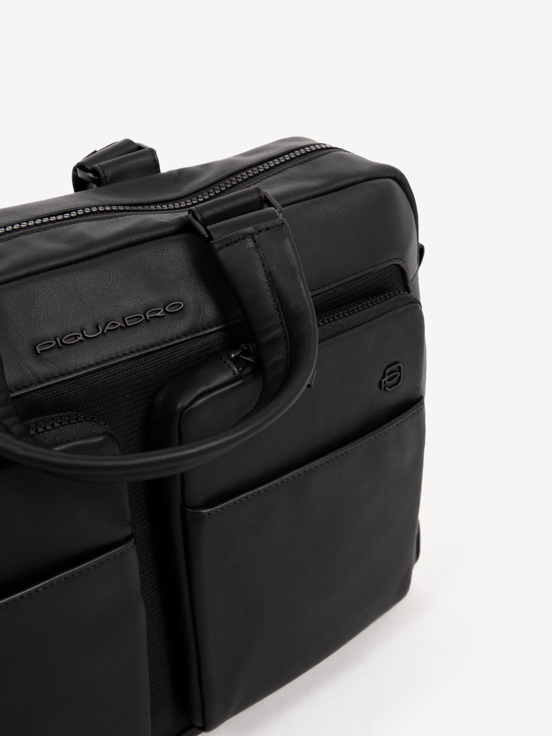 Cartella in pelle e due manici notebook 15.6'' black