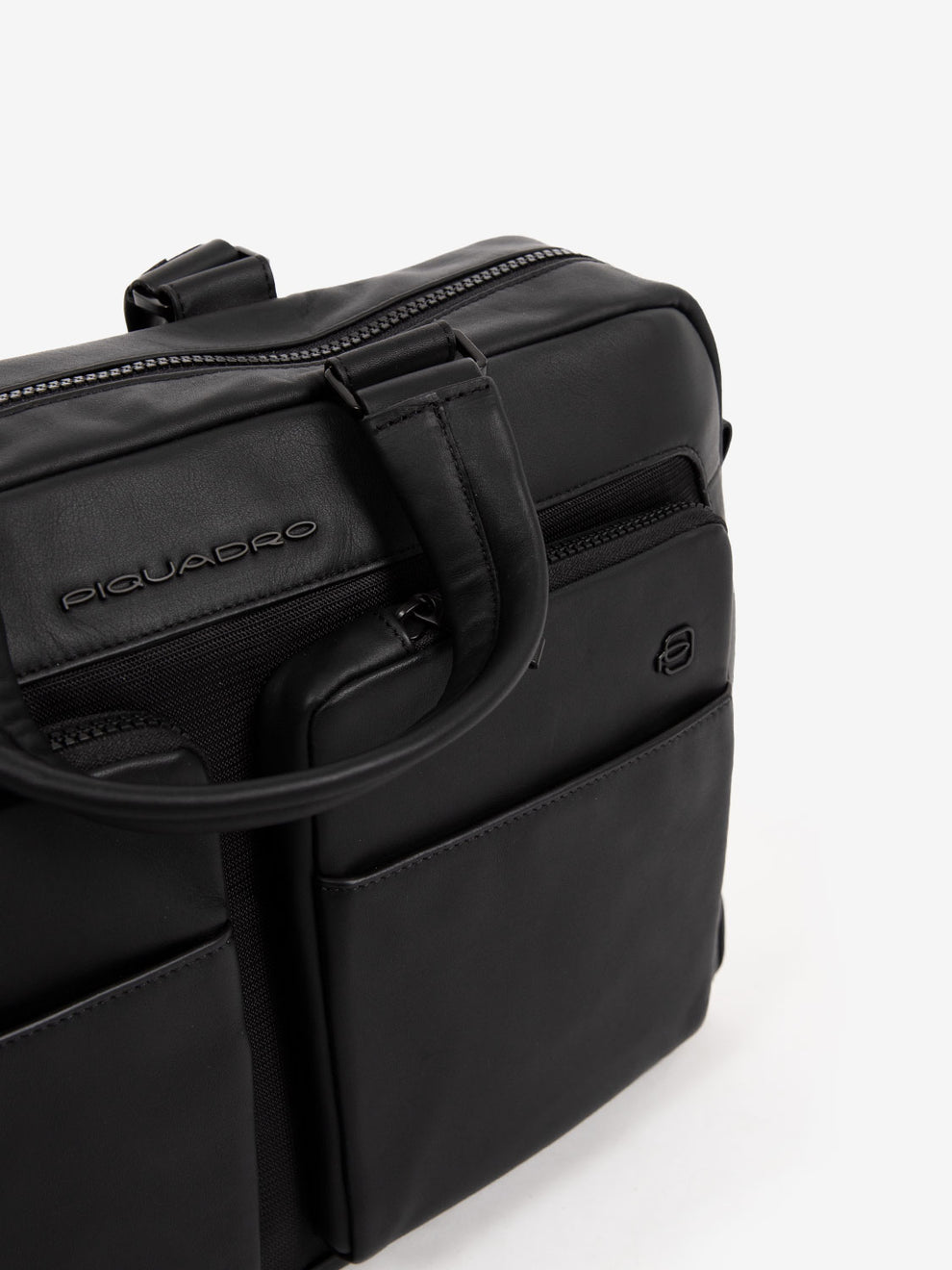 Cartella in pelle e due manici notebook 15.6'' black