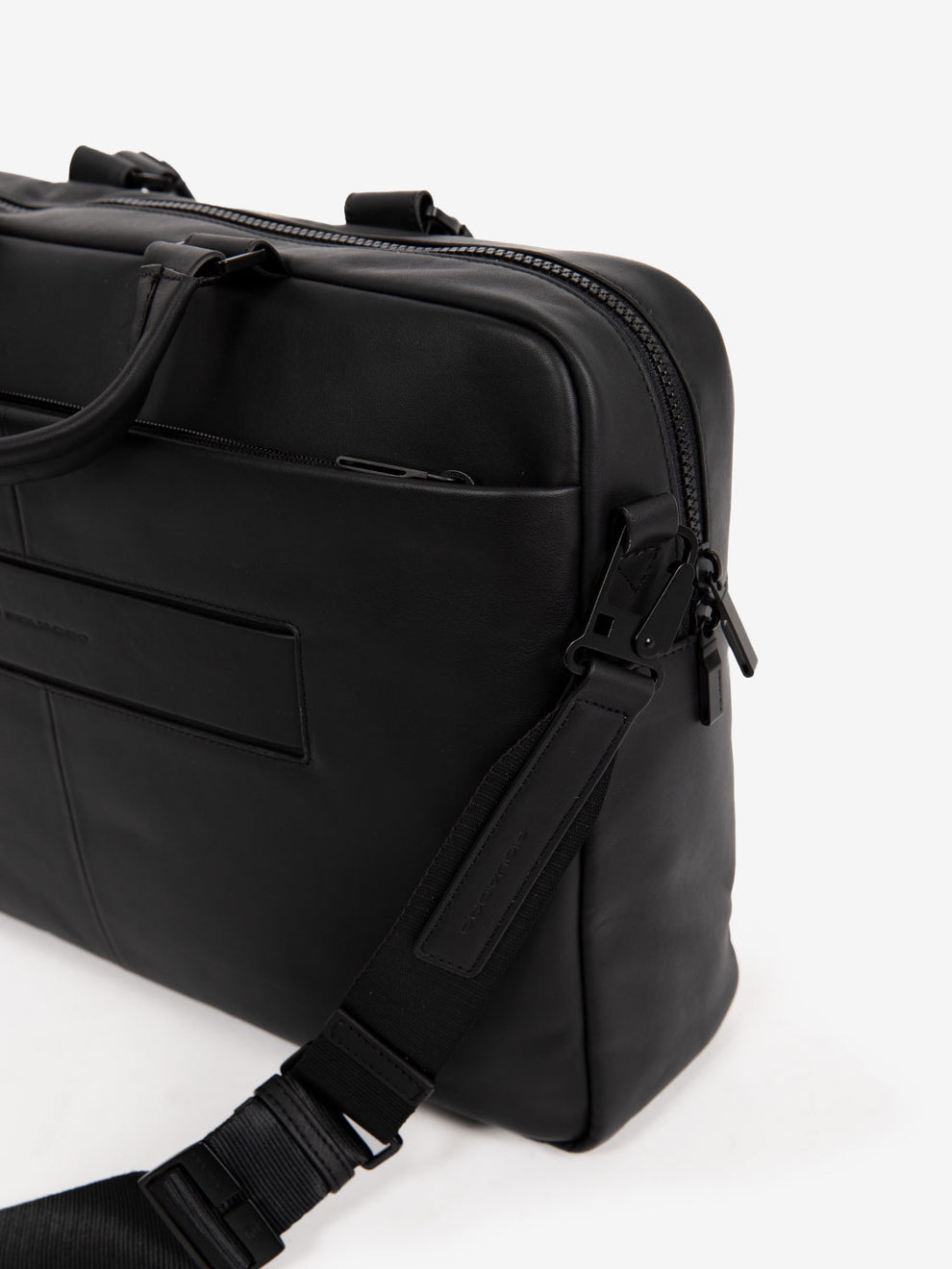 Cartella in pelle e due manici notebook 15.6'' black
