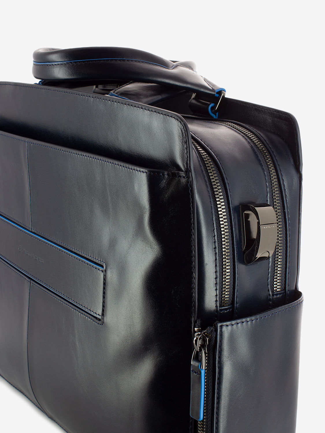 15.6'' laptop bag with two blue handles