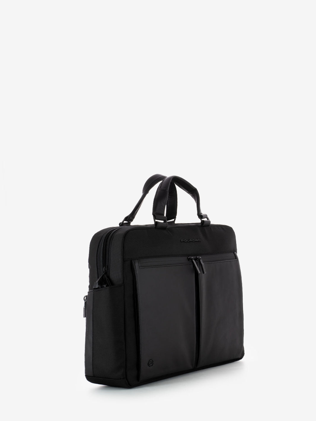 15.6" laptop bag in black recycled fabric