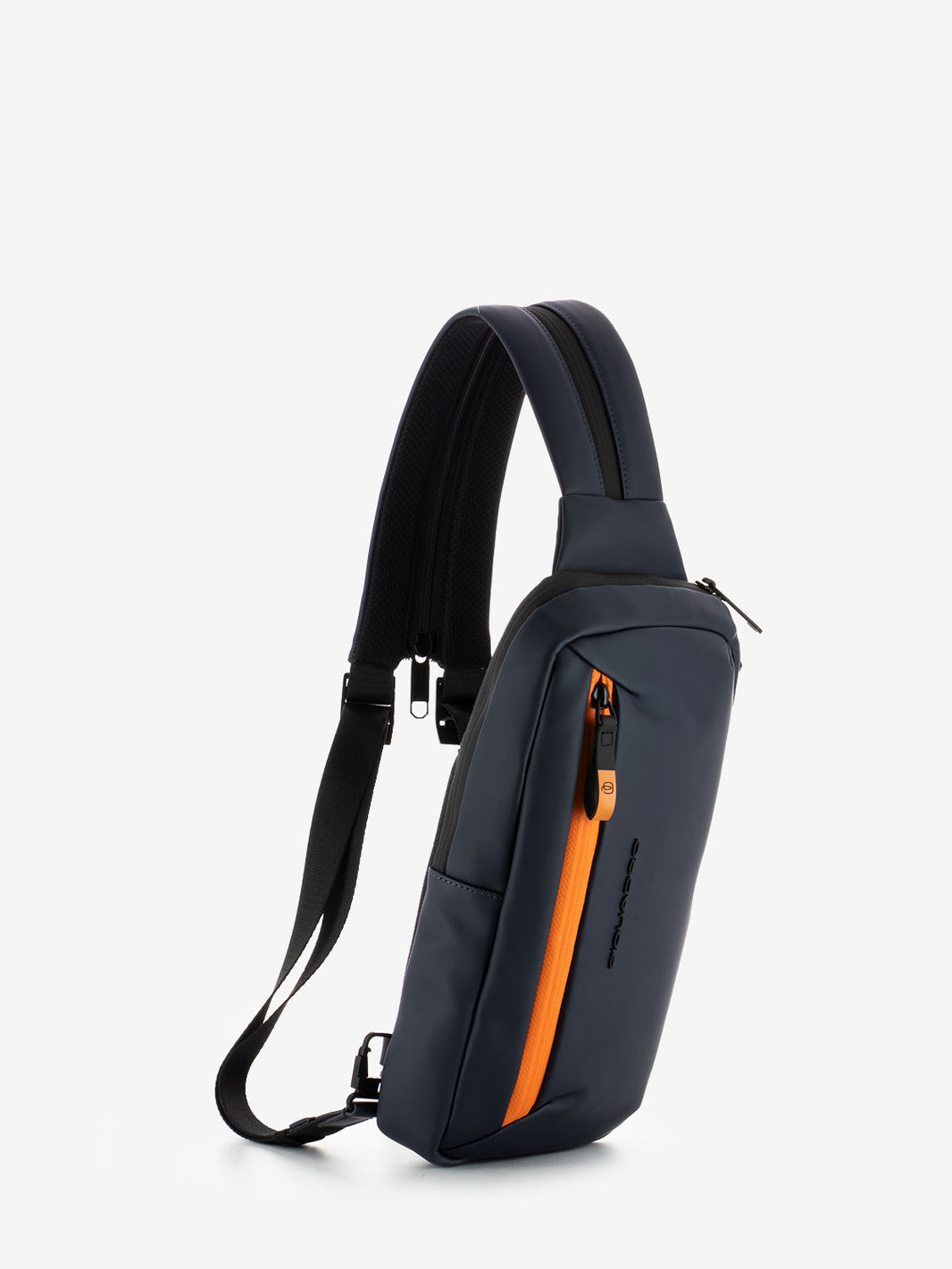 Monospalla impermeabile porta iPad®mini indossabile a zaino blu