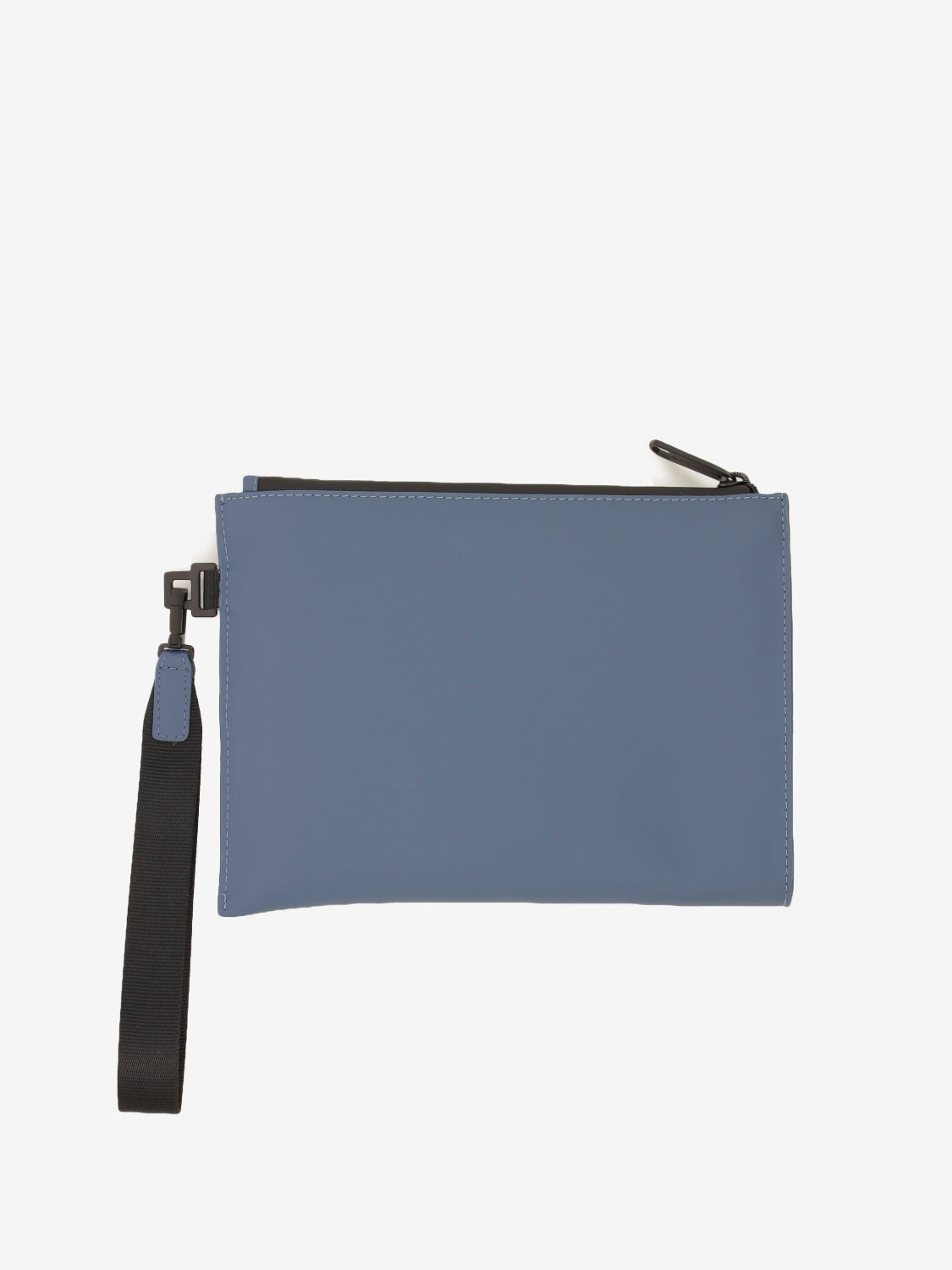 Aviator blue fabric clutch bag