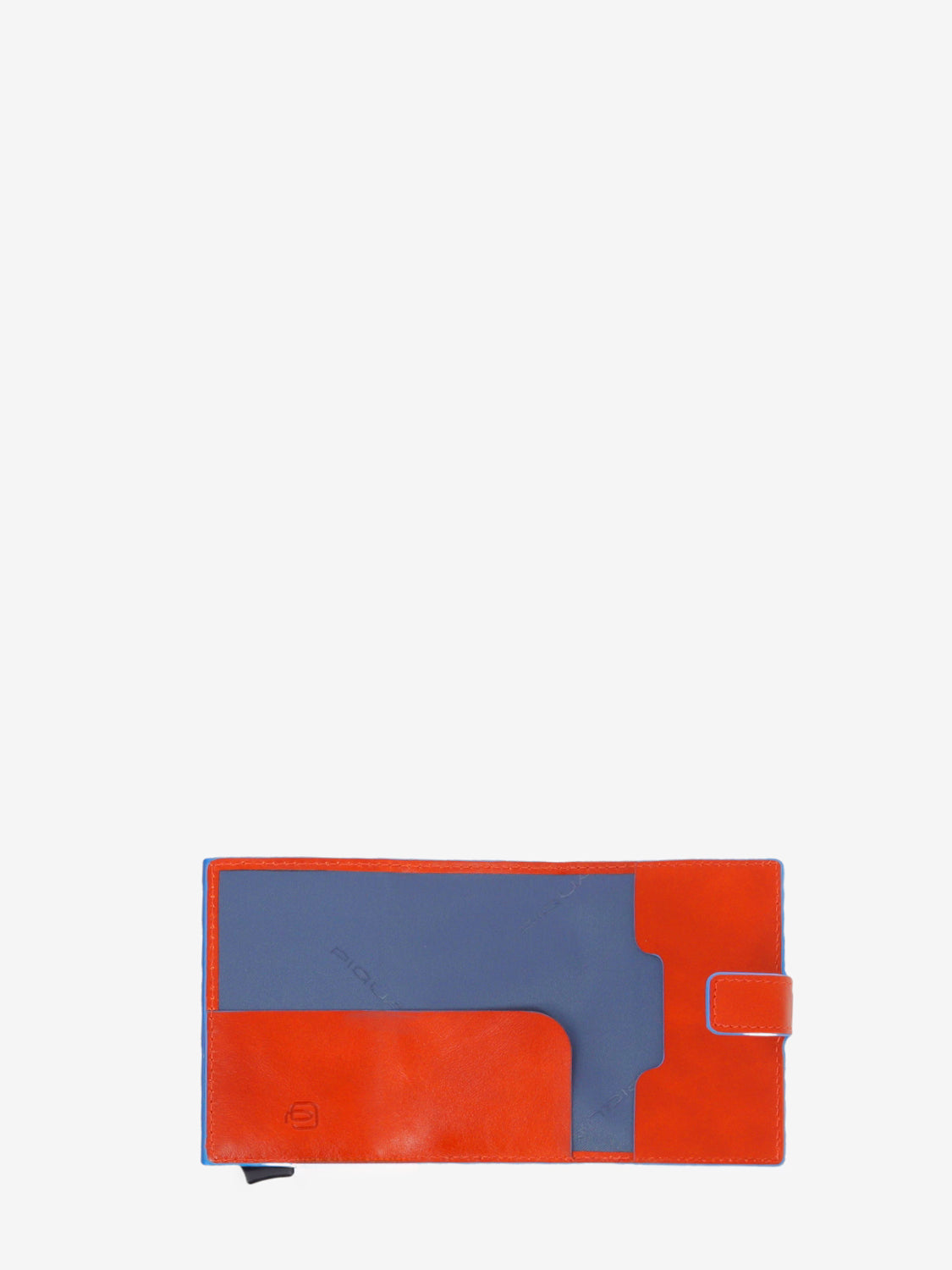Porta-carte automatco in cuoio e metallo