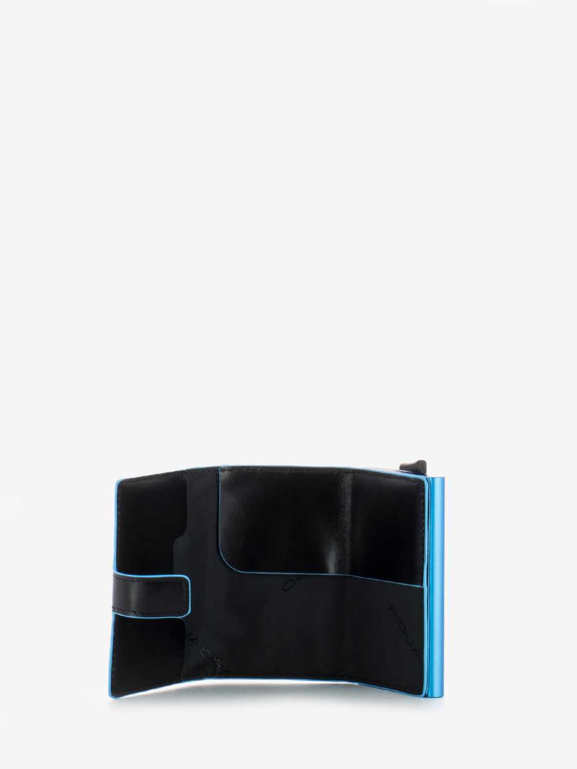 Black/Blue Metal Credit Card Holder