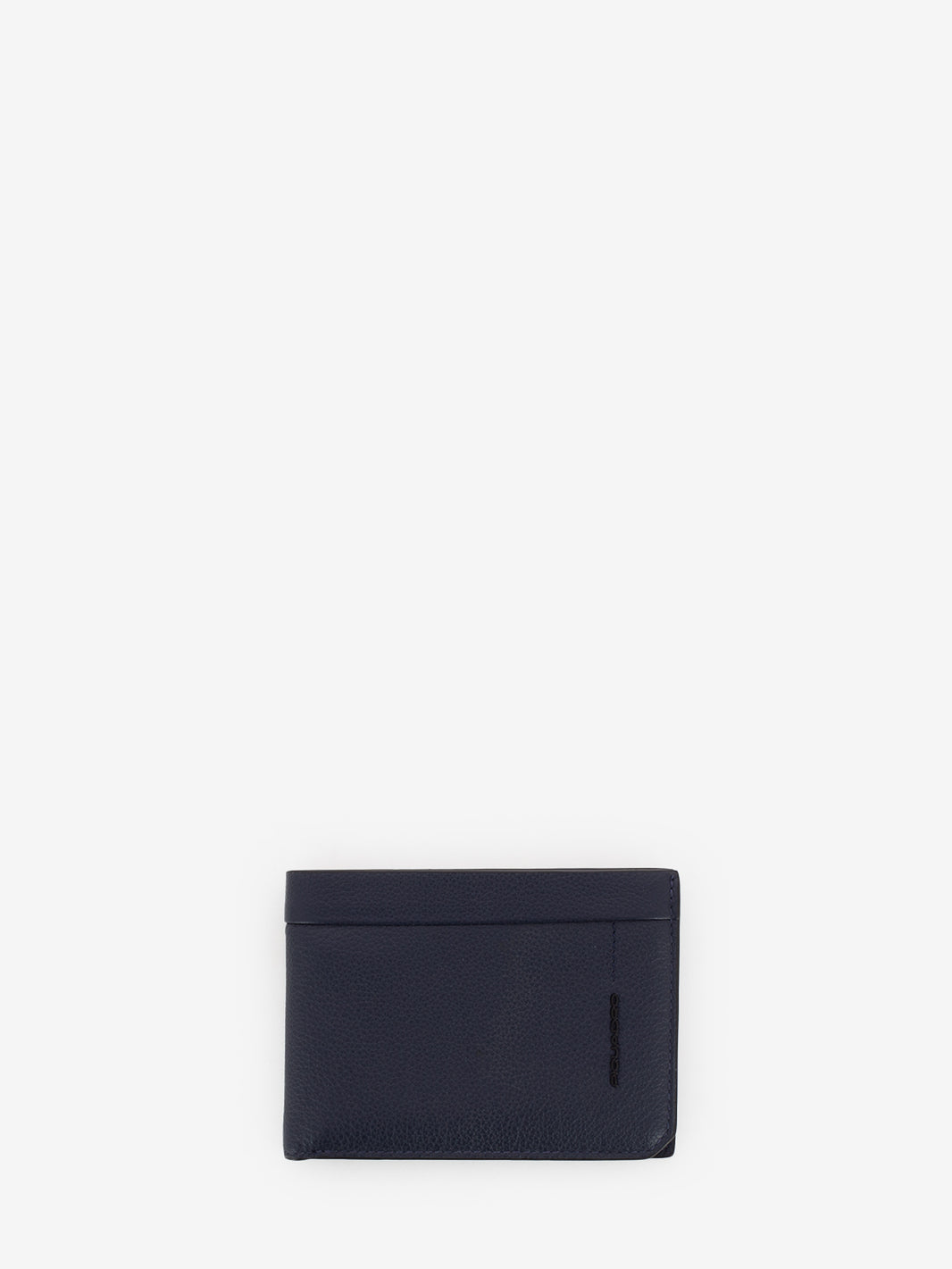 Portafogli con portamonete in pelle blu