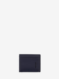Blue leather document wallet