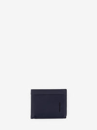 Blue Leather RFID Wallet