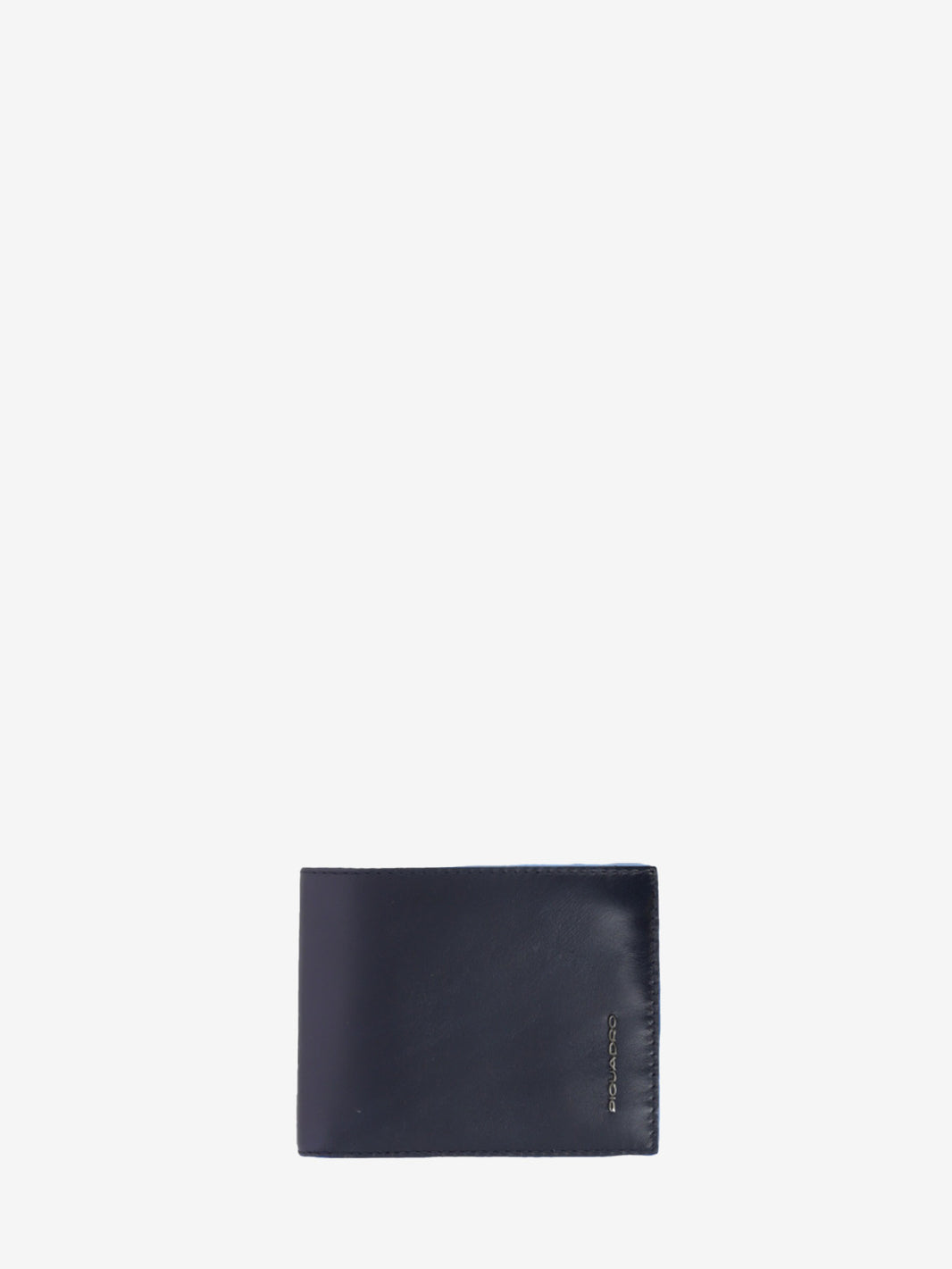 Leather wallet with blue document holder leaflet