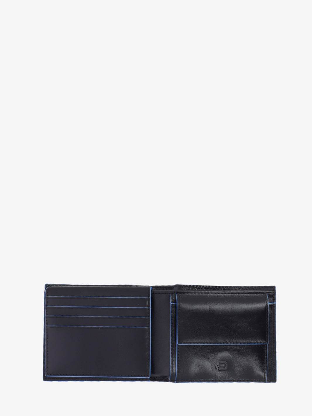 Leather wallet with black document holder insert