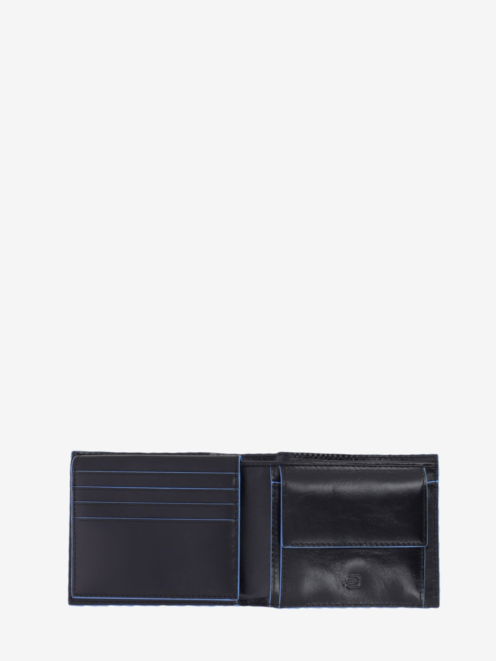 Leather wallet with black document holder insert