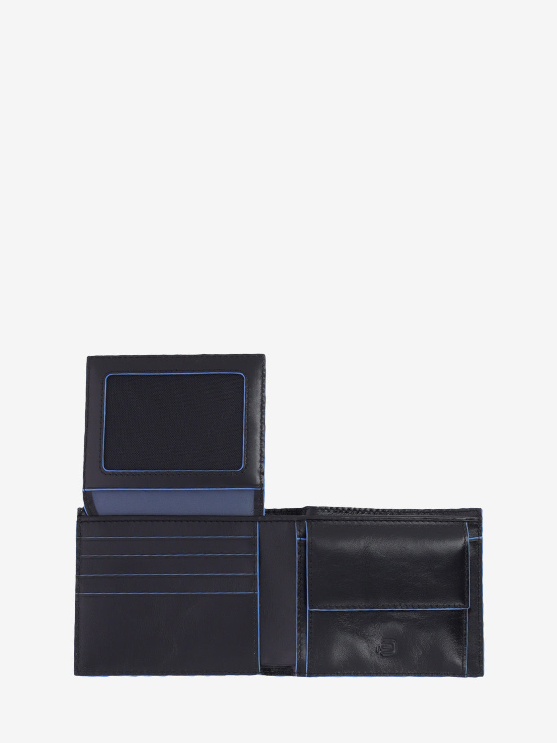 Leather wallet with black document holder insert