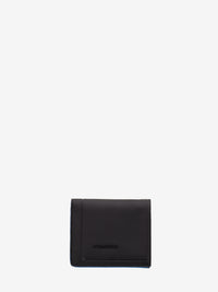 Black vertical men's wallet