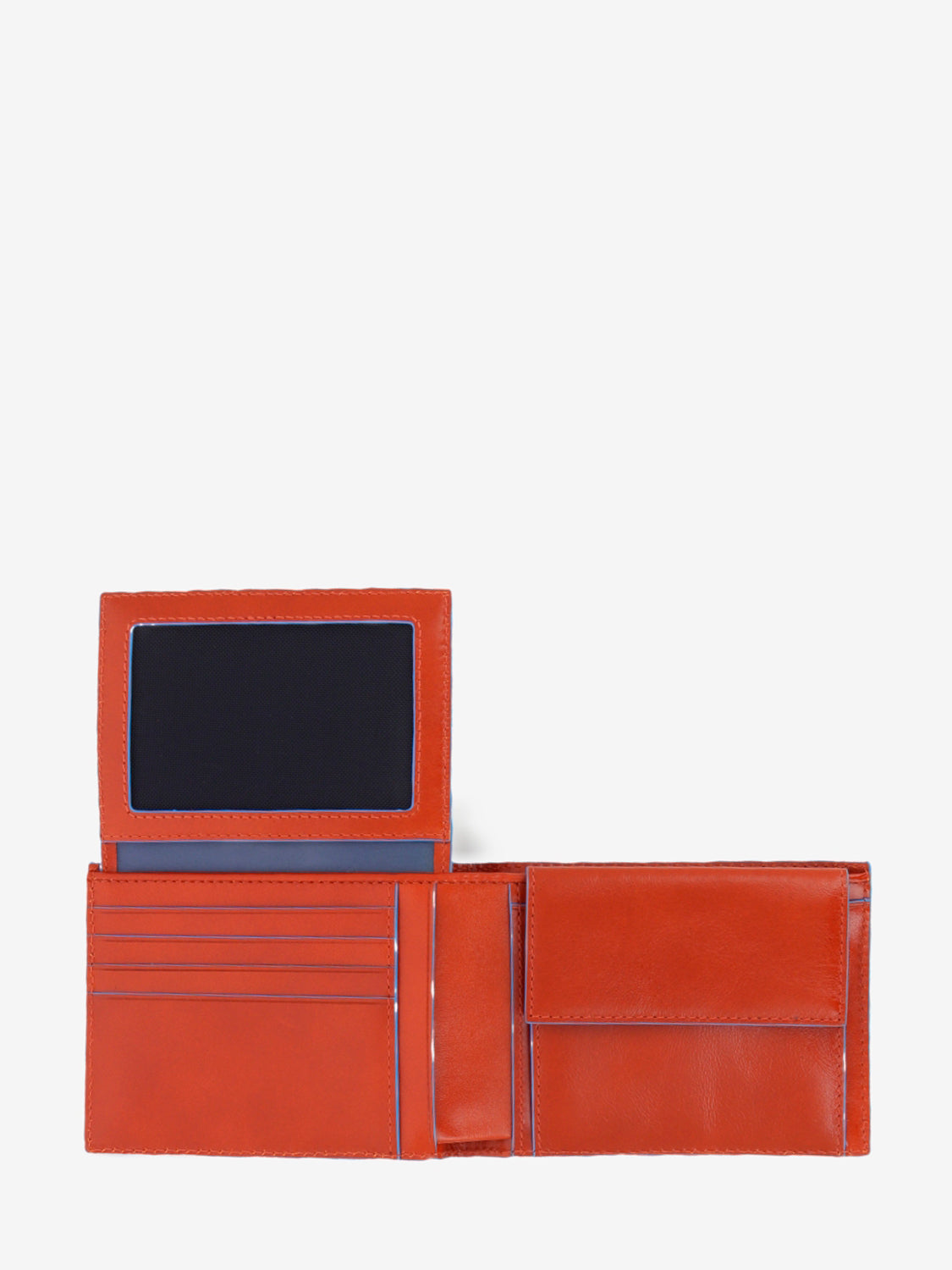 Wallet con portadocumenti a ribalta cuoio