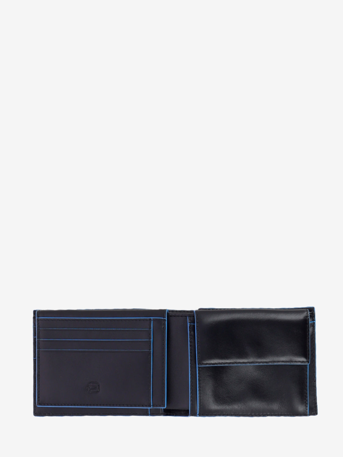 Wallet con porta documenti a ribalta nero
