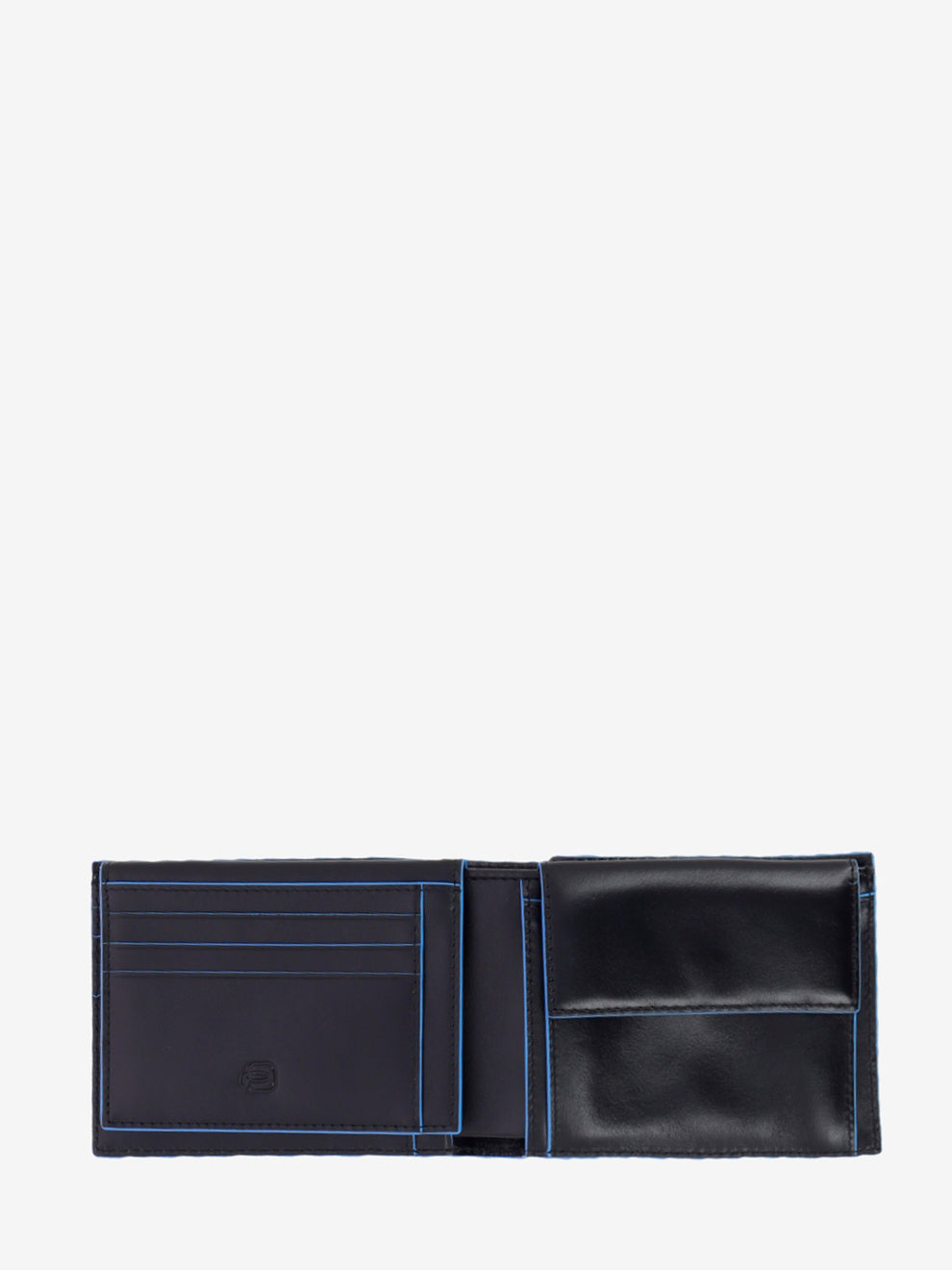 Wallet con porta documenti a ribalta nero