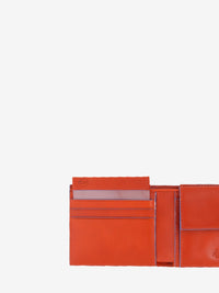 Wallet con portamonete cuoio