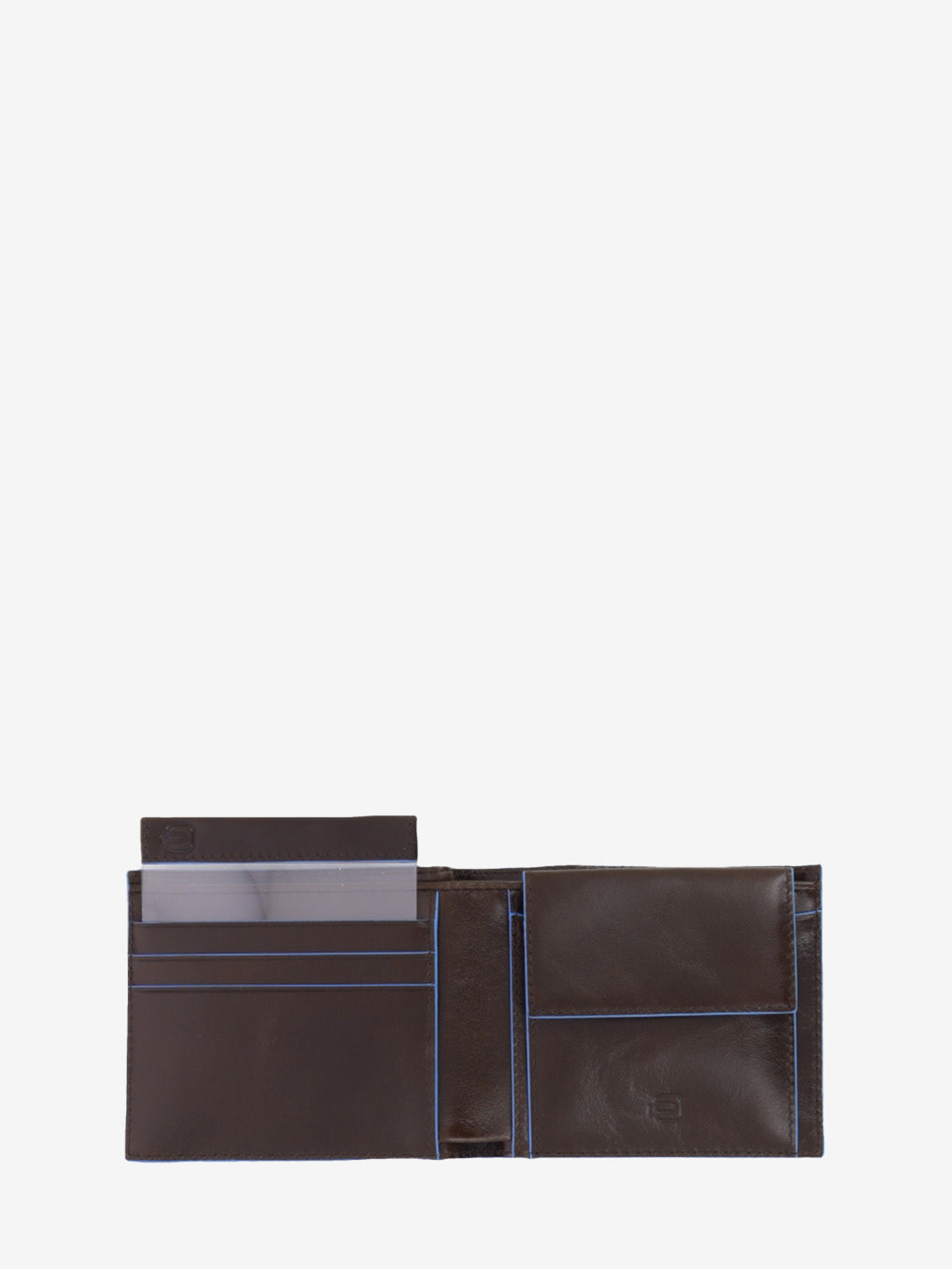 Wallet con portamonete mogano