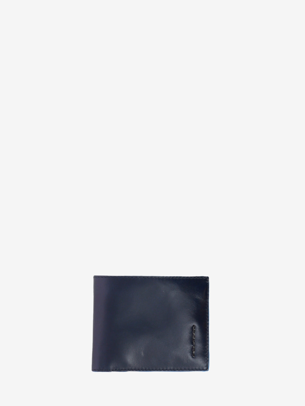 Leather wallet with removable blue document holder