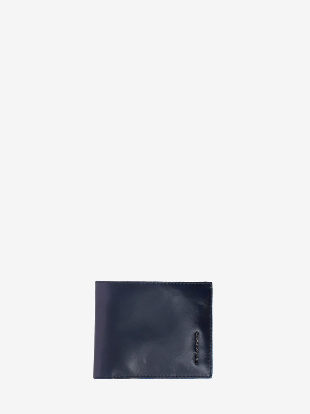 Leather wallet with removable blue document holder