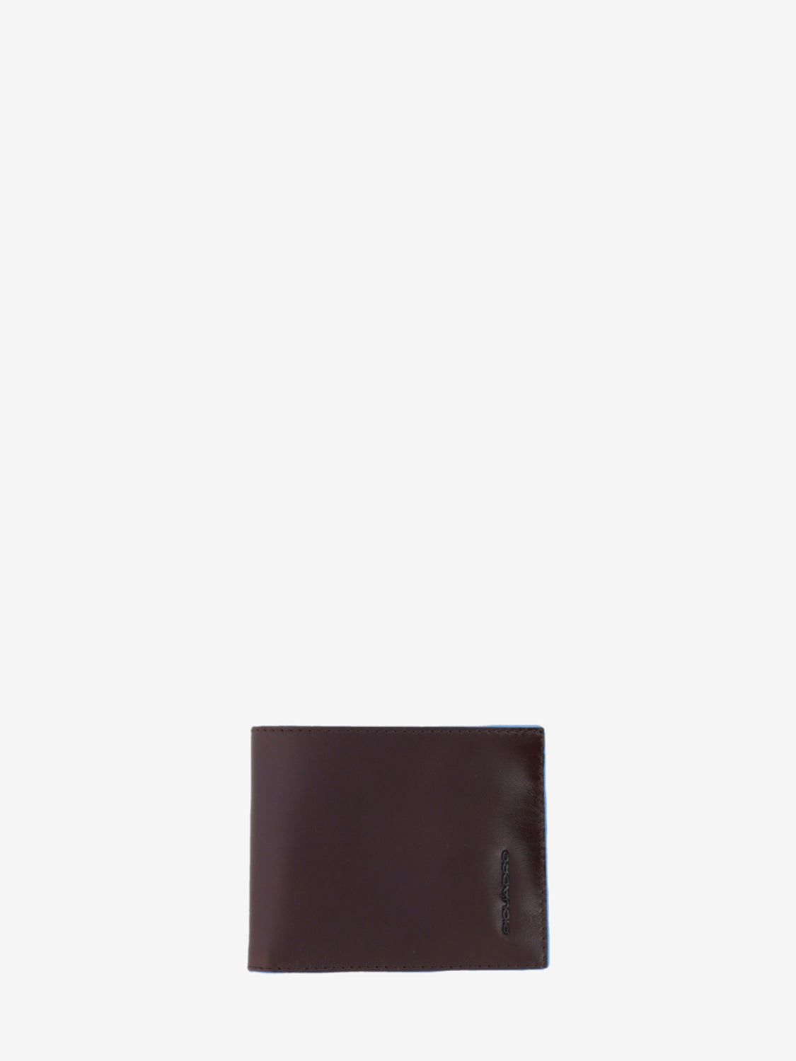 Wallet in pelle con porta documenti rimovibile mogano