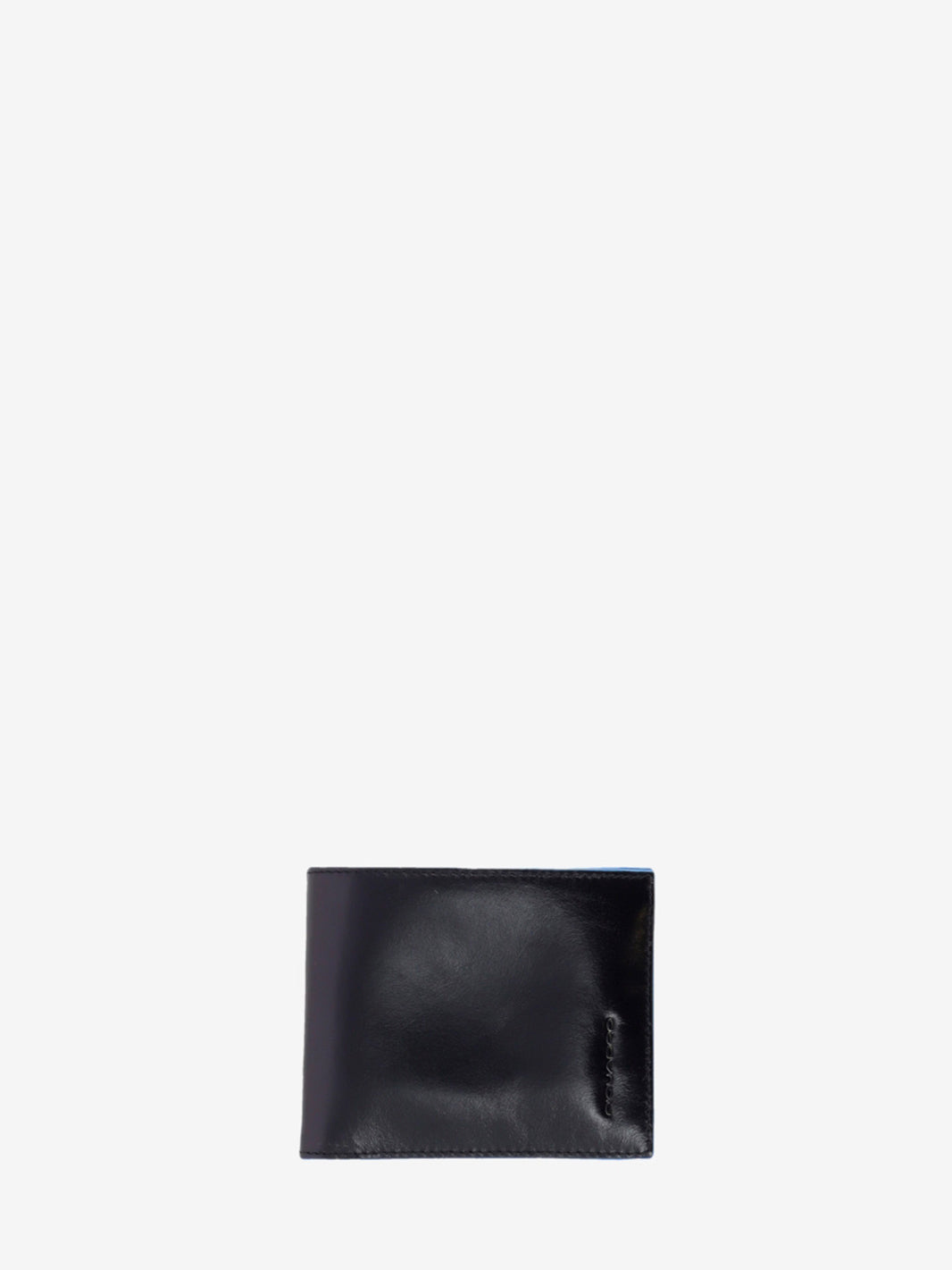 Wallet in pelle con porta documenti rimovibile nero