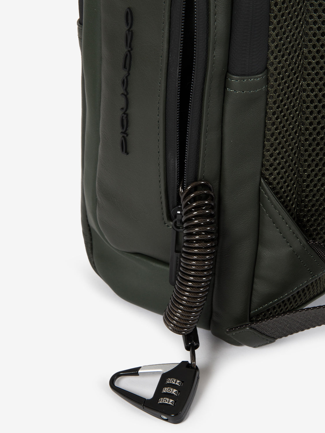 Zaino in pelle porta pc 14'' verde