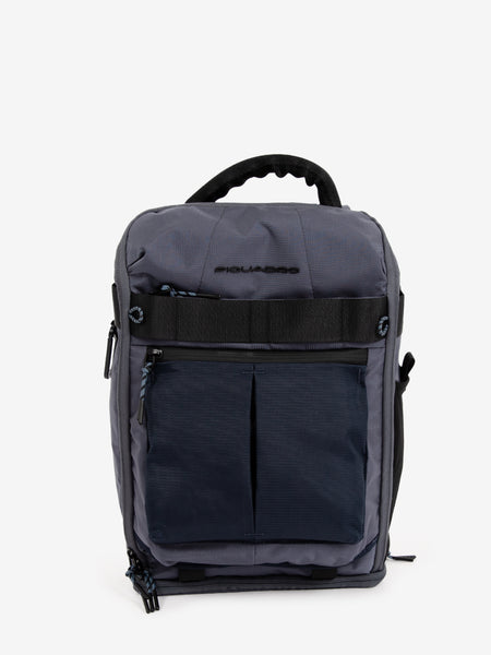 Zaino in tessuto porta pc 14'' grigio / blu