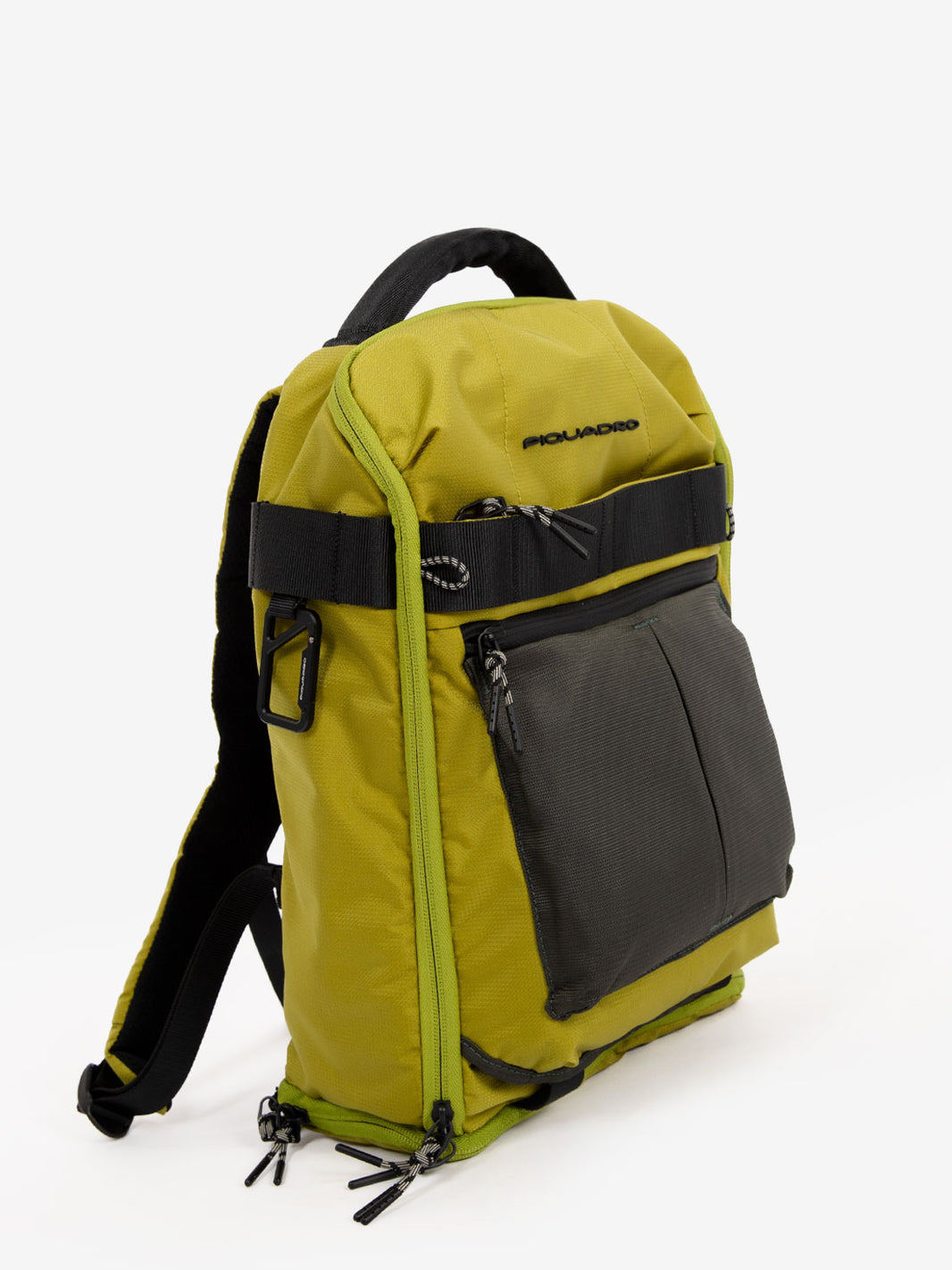 Zaino in tessuto porta pc 14'' verde / grigio