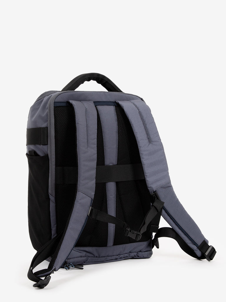 PIQUADRO - Zaino in tessuto porta pc 15'' grigio / blu