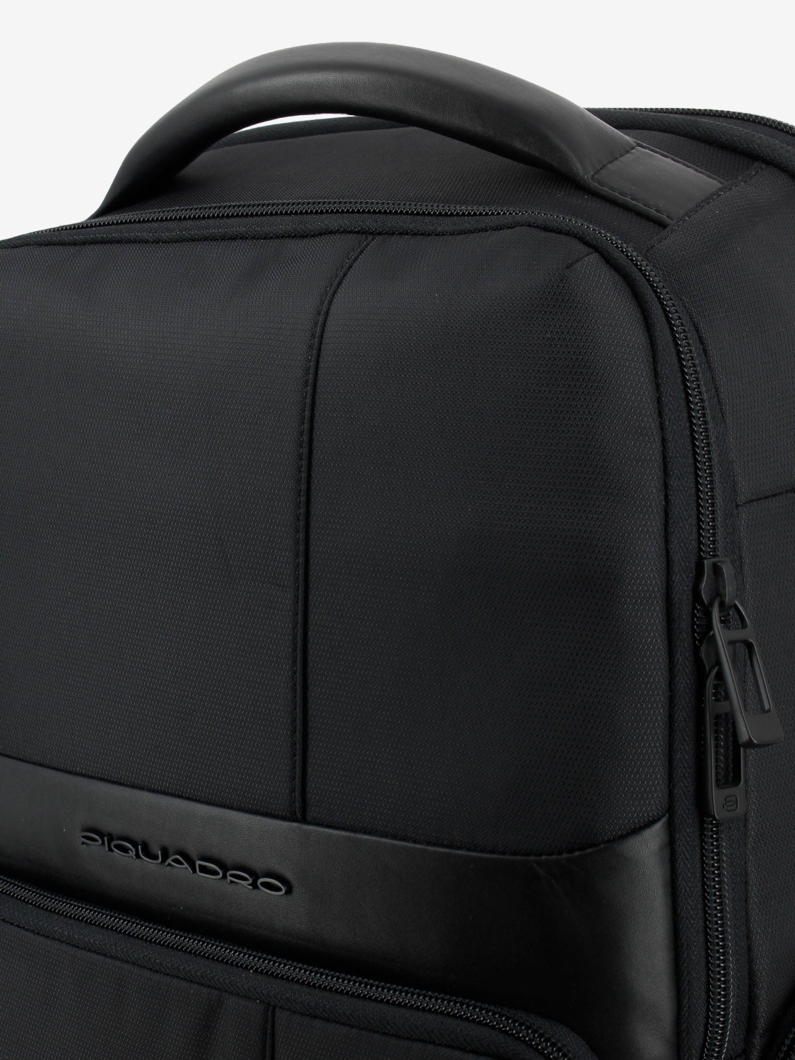 BACKPACK FOR 15.6" PC IN FABRIC AND LEATHER BLACK CA6239W129_N