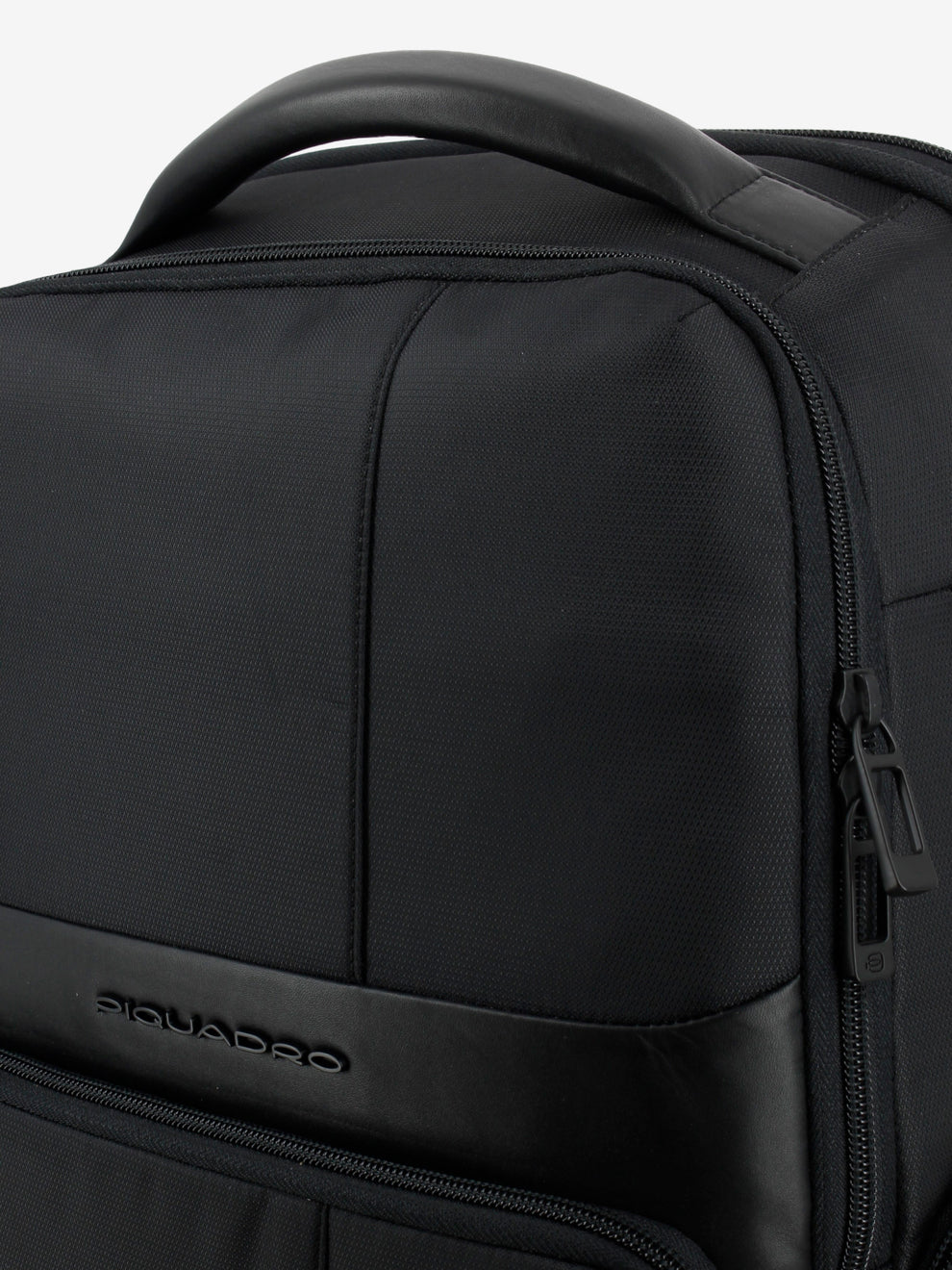 BACKPACK FOR 15.6" PC IN FABRIC AND LEATHER BLACK CA6239W129_N