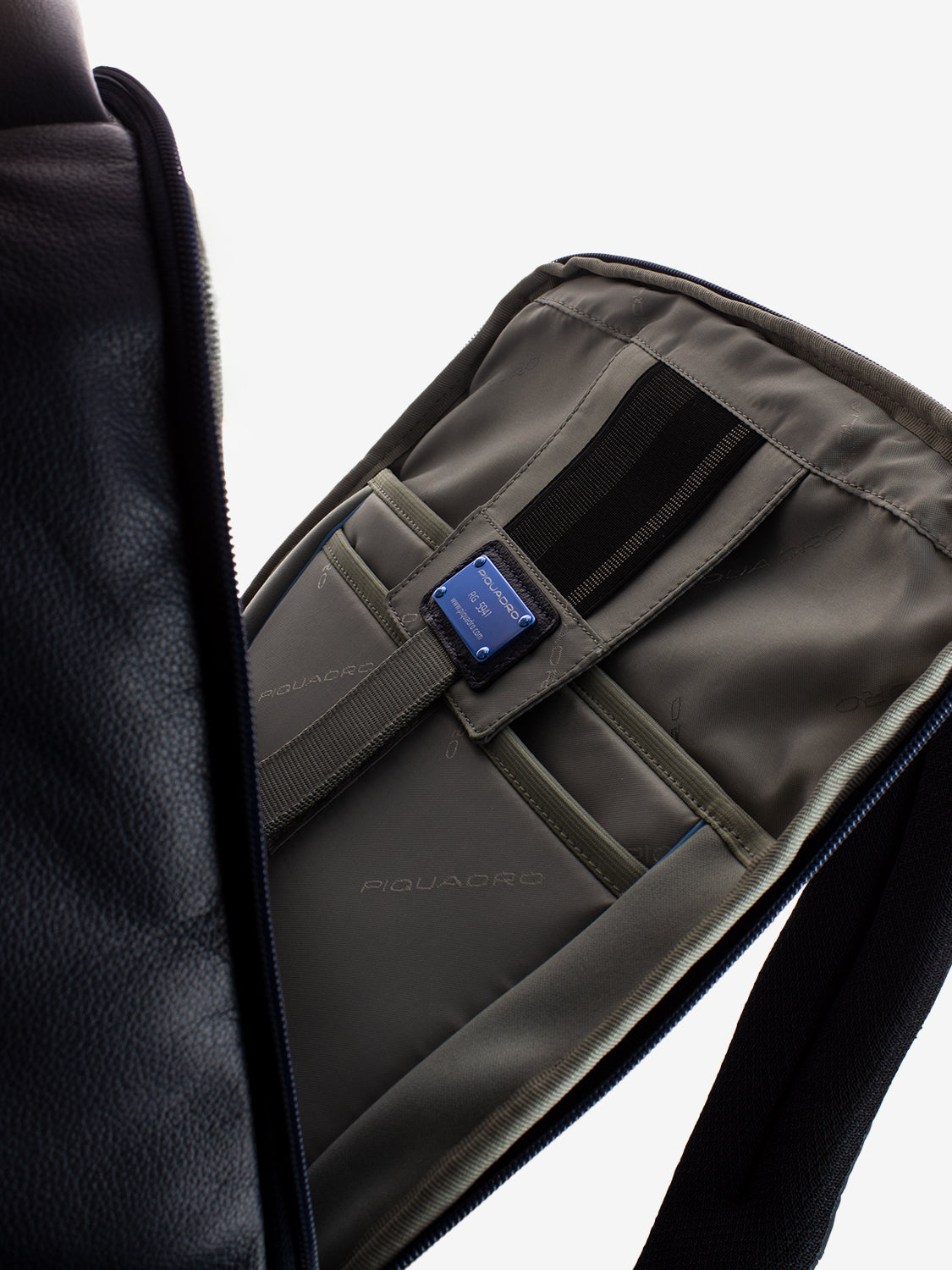 Laptop and iPad backpack with blue pocket 