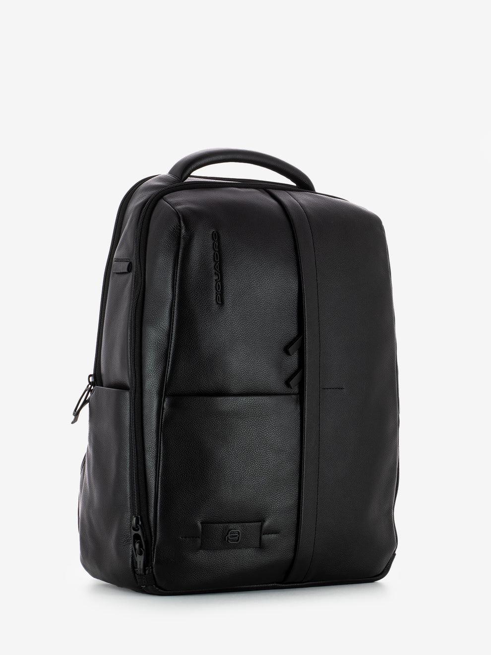 Piquadro - Black laptop and iPad backpack with pocket